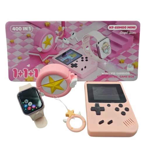 COMBO SMART WATCH K9 AUDIFONOS + GAME BOY + AUDÍFONOS