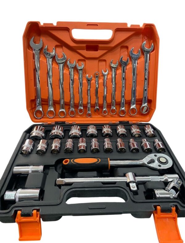 SET DE RACHES CON LLAVES 37 PCS