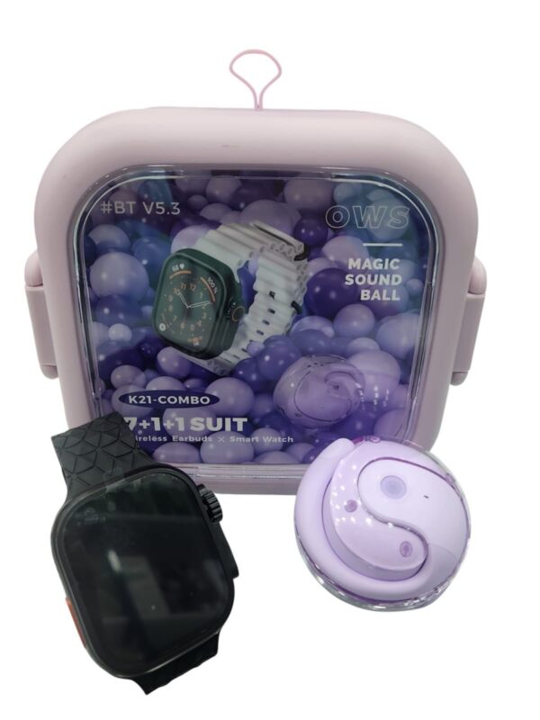 9c0ba70a-11ba-43b2-85dc-2567533dc374.jpeg COMBO SMART WATCH K21 7 MANILLA MÁS AUDÍFONOS