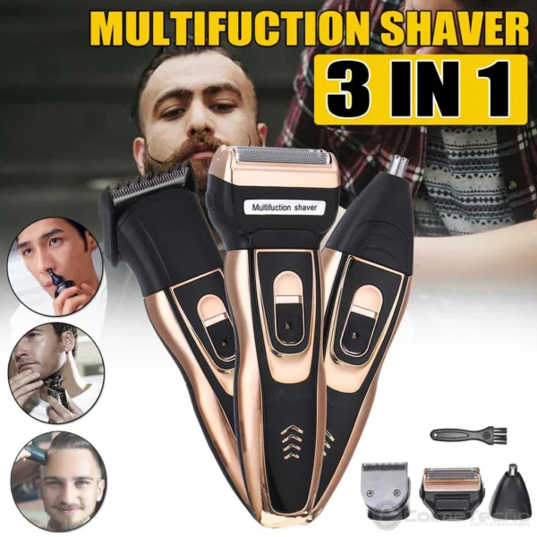 AFEITADORA 3 EN 1 GEEMY GM-595