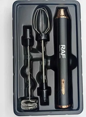 BATIDOR O ESPUMADOR RAF 394 RECARGABLE  2 en 1 doble función