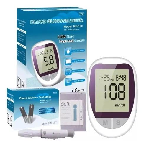 GLUCOMETRO DIGITAL 50 TIRAS 50 AGUJAS