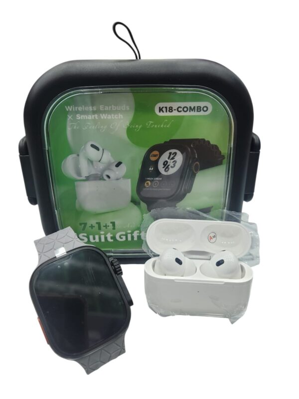 COMBO SMART WATCH K18 7 MANILLA MÁS AUDÍFONOS