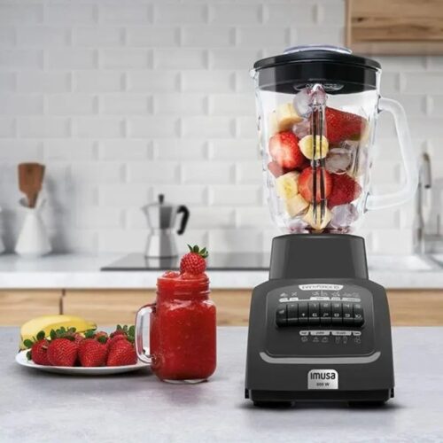 LICUADORA IMUSA INFINI FORCE XL – VASO DE VIDRIO 10 VELOCIDADES 600W
