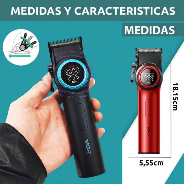 a46350ec-ef91-404d-a8f9-c9a812aae892 AFEITADORA VGR HAIR CLIPPER 4600 MAH