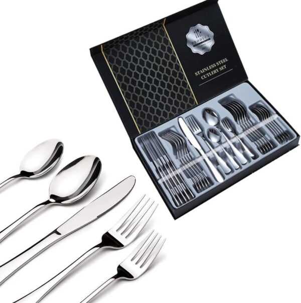 Juego de Cubiertos Plateado x24