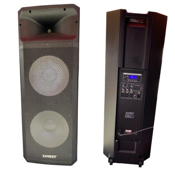 c9c2f7a0-176a-46dd-98dc-e2121147861a PARLANTE SANKEY 2X15” REF: PA153188M INCLUYE MICROFONO Y CONTROL REMOTO