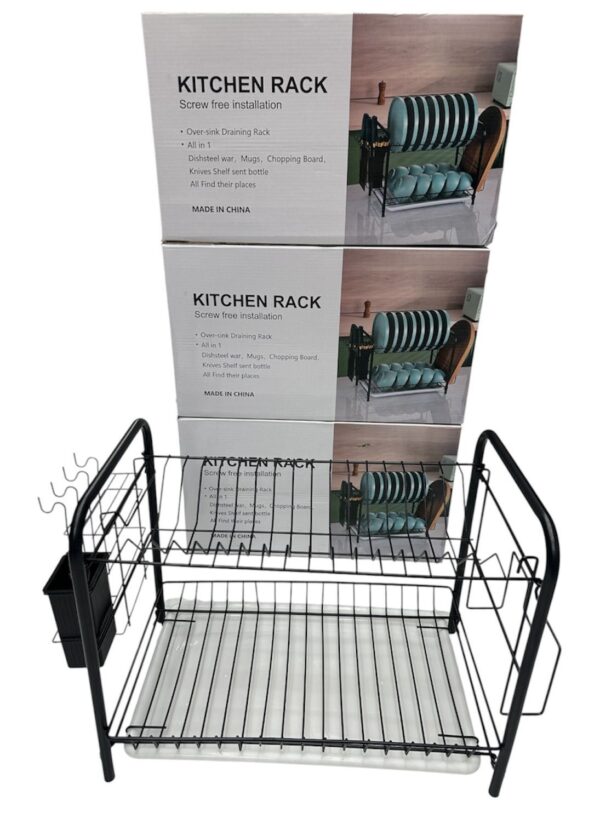 ESCURRIDOR DE PLATO 35CM X2NIV HIERRO 2LB