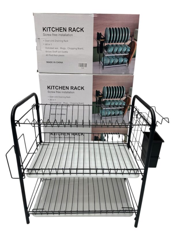 ESCURRIDOR DE PLATO 35CM X3NIV HIERRO 3LB