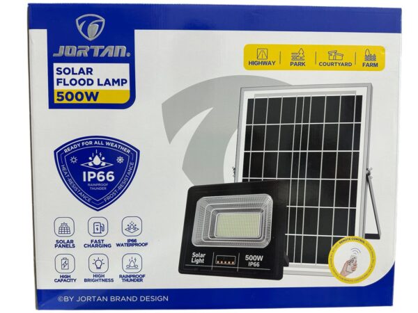 REFLECTOR CON PANEL SOLAR JORTAN 500W