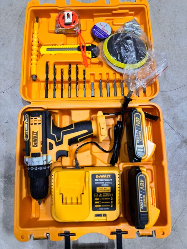 TALADRO + HERRAMIENTAS 48V DEWALT DW2