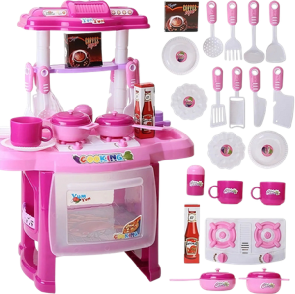 JUEGO DE COCINA PARA NIÑAS 36PCS 30x33x7CM