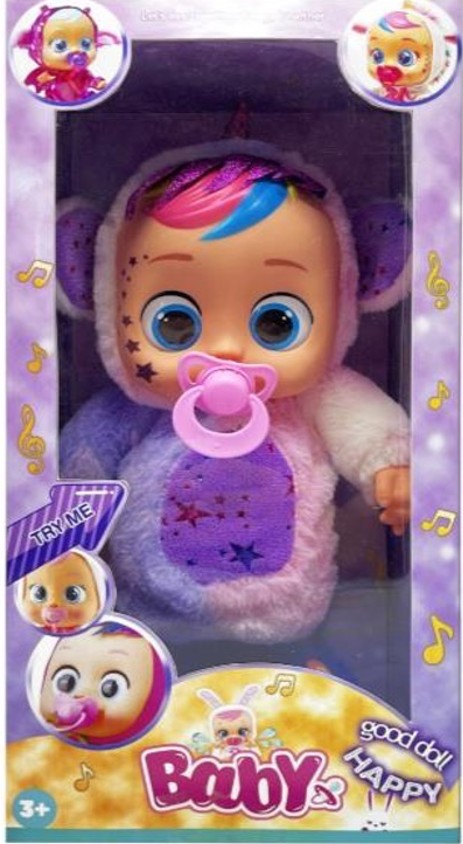 MUÑECO CRY BABY 10" CON ACCESORIOS CON MUSIC