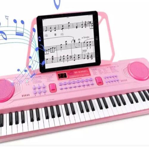 PIANO DIGITAL 61 TECLAS / MICROPHONE / AUDIO CABLE / USB