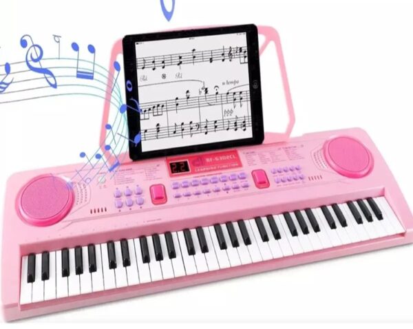 PIANO DIGITAL 61 TECLAS / MICROPHONE / AUDIO CABLE / USB