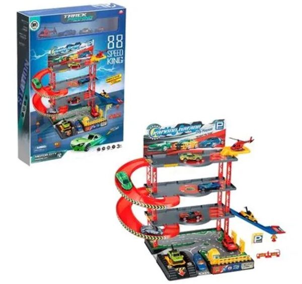 PISTA ESTACIONAMIENTO CON CARRITOS 88PZS