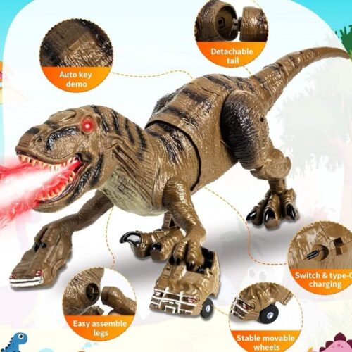 DINOSAURIO A CONTROL REMOTO LANZ HUMO RS064-1