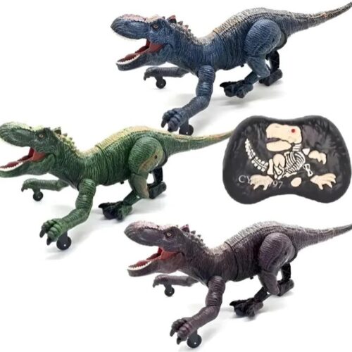 DINOSAURIO REX A CONTROL REMOTO LANZA HUMO RS063-1