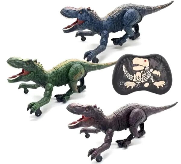DINOSAURIO REX A CONTROL REMOTO LANZA HUMO RS063-1