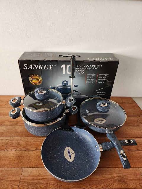 JUEGO DE OLLAS SANKEY TEFLON 10PZS