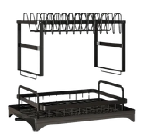 ESCURRIDOR DE PLATOS METALICO 2NIV